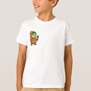 T-shirt Grenouille Rappeur avec Microphone Enfants