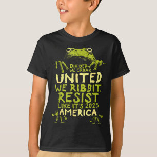 T-shirt Grenouille résiste mignon drôle
