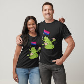 T-shirt Grenouille subtile Bisexual Fierté Drapeau Lily Pa (Unisexe)