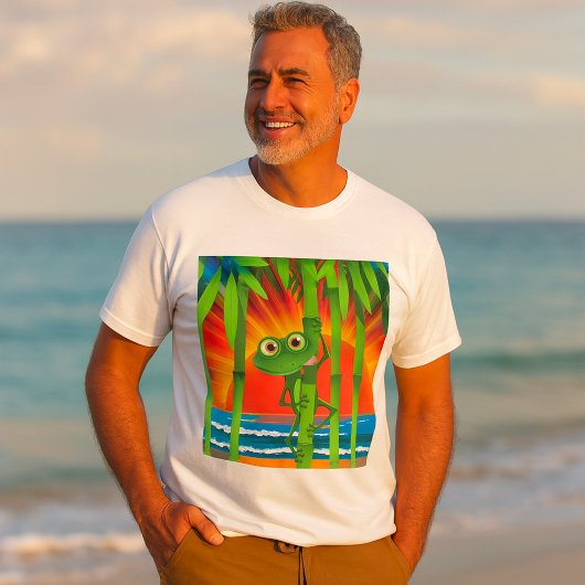 T-shirt grenouille sur Bambou Mens