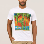 T-shirt grenouille sur Bambou Mens (Devant)