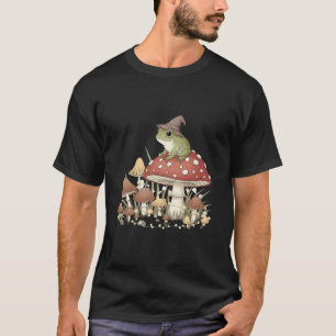 T-shirt Grenouille sur Champignon avec Chapeau de Sorcière