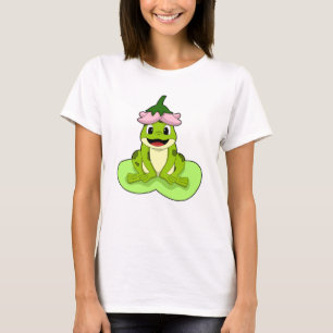 T-shirt Grenouille sur la feuille