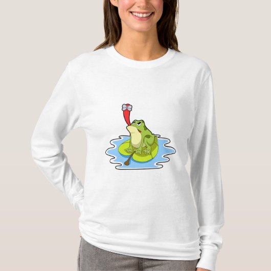 T-shirt Grenouille sur la feuille avec insecte (Devant)