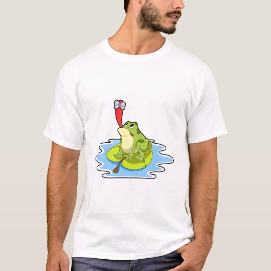 T-shirt Grenouille sur la feuille avec insecte (Devant)