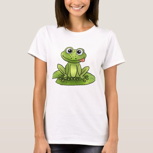 T-shirt Grenouille sur la rose de mer (Devant)