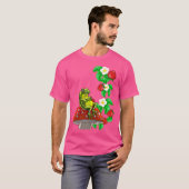 T-shirt Grenouille sur les fraises des champignons Mignonn (Devant entier)