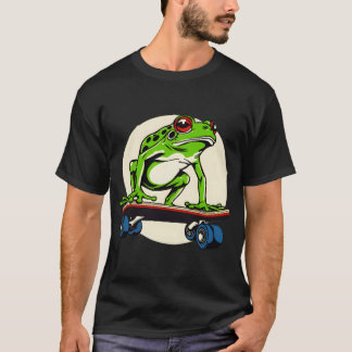 T-shirt Grenouille sur skateboard Classic(7)
