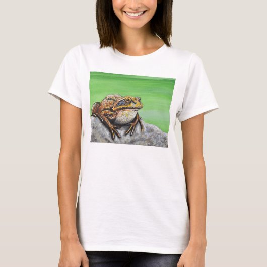 T-shirt Grenouille sur un rocher (Devant)