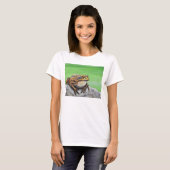 T-shirt Grenouille sur un rocher (Devant entier)