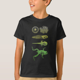T-shirt Grenouille Tadpole Métamorphose Cycle de vie Biol