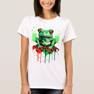 T-shirt Grenouille tropicale - Prince de grenouille coloré
