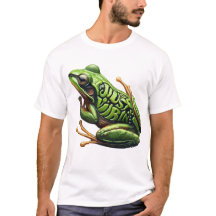 Grenouille verte complexe, juste vibre