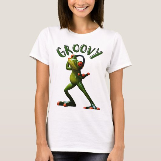 T-shirt Grenouille verte super (Devant)
