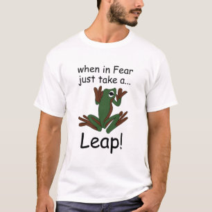 T-shirt Grenouille volante faisant un saut quand elle a pe