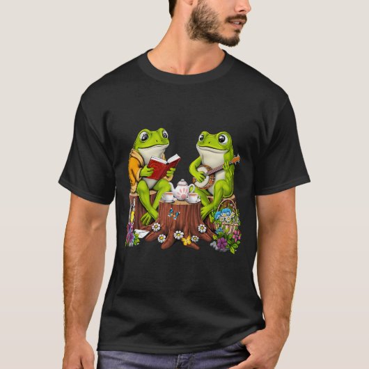 T-shirt Grenouilles Cottagecore (Devant)