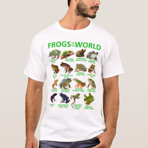 T-shirt Grenouilles Du Monde Aimer Grenouilles Herpétologi