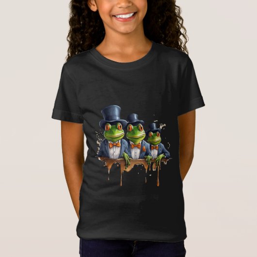 T-Shirt Grenouilles en élégance (Devant)