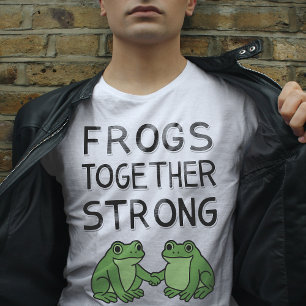 T-shirt Grenouilles Ensemble Fortes Protestation de Grenou