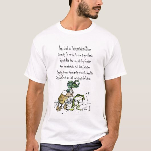 T-shirt grenouilles, lézards et crapauds déguisés comme (Devant)