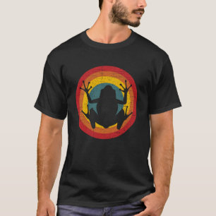 T-shirt Grenouilles Retro Vintage Sunset Amphibien Capucho