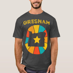 T-shirt Gresham Oregon Souvenir Vintage désorganisé