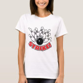 T-shirt Grève - Bowling à 10 quilles (Devant)