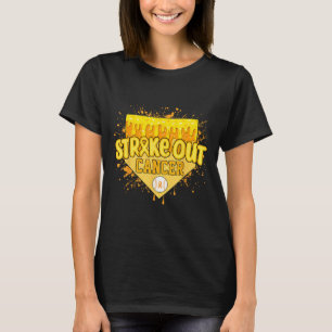 T-shirt Grève de l'enfance Cancer Garçons de baseball Drip