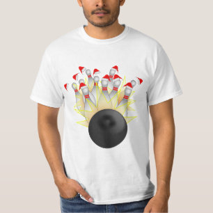 T-shirt Grève du bowling de Noël