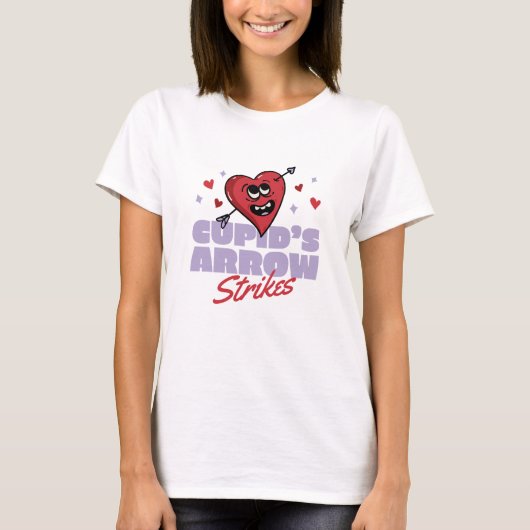 T-SHIRT GRÈVES DE FLÈCHE DE CUPID (Devant)