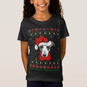 T-Shirt Greyhound Chig Xmas Cadeau Laid Greyhound Noël