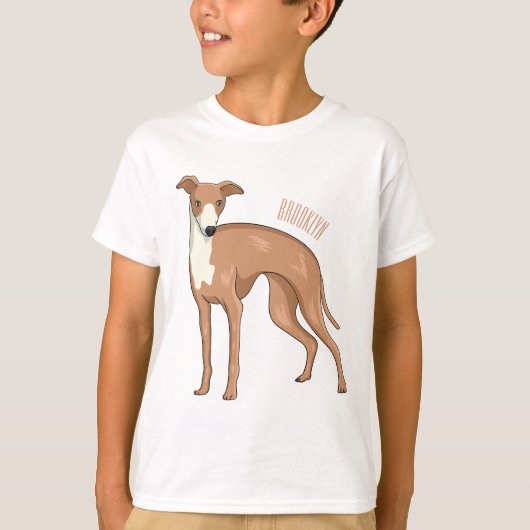 T-shirt Greyhound dog (Devant)