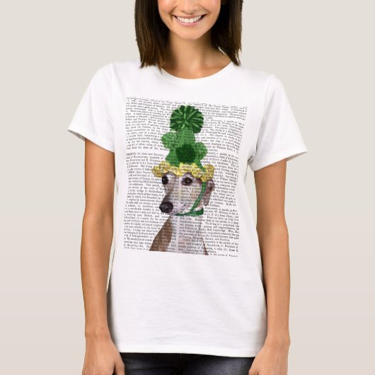 T-shirt Greyhound en vert Casquette tricoté 2 (Devant)