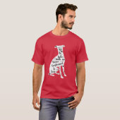 T-shirt Greyhound italien (Devant entier)