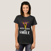 T-shirt Greyhound  Keep Calm & Smile  Galgo Greyhound Hipp (Devant entier)