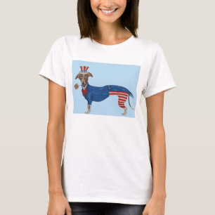 T-shirt Greyhound Oncle Sam