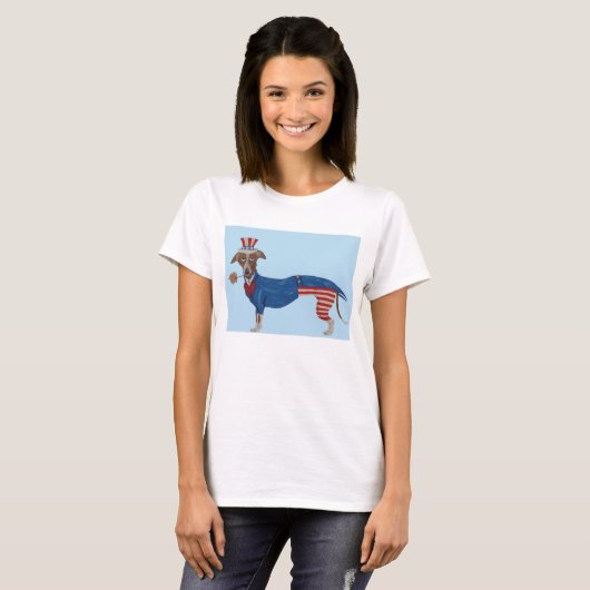 T-shirt Greyhound Uncle Sam (Devant entier)