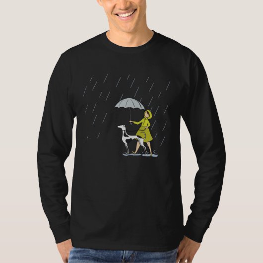 T-shirt Greyhound Walking Dog  Greyhound Race Dogs (Devant)