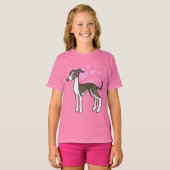 T-shirt Greyhound / Whippet / Grise italienne (Devant entier)