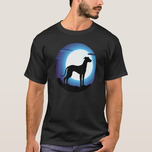 T-shirt Greyhound Windhound Retro (Devant)