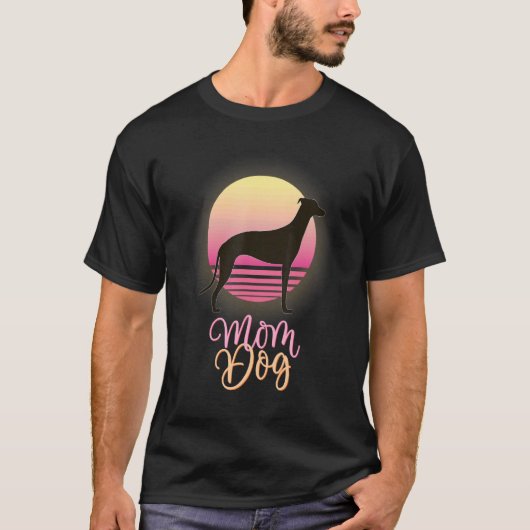 T-shirt Greyhound Windhound Retro 1 (Devant)