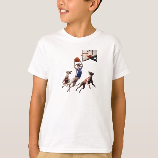T-shirt Greyhounds playing basketball (Devant)