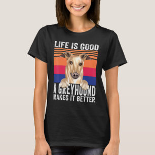 T-shirt Greyhounds rend votre vie saine et Vintage