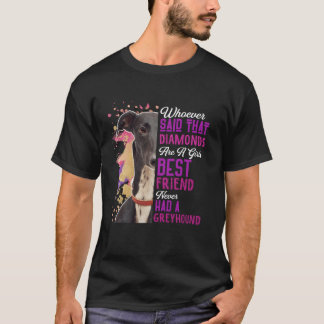 T-shirt Greyhounds Sont Une Fille Meilleur Ami Drôle Chien