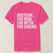 T-shirt Greyson Greyson Nom Greyson prénom (Design devant)