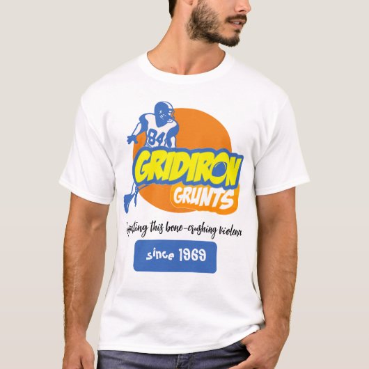 T-shirt Gridiron Grunts ! Légende personnalisable (Devant)