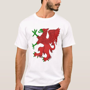T-shirt Griffin en rouge et vert
