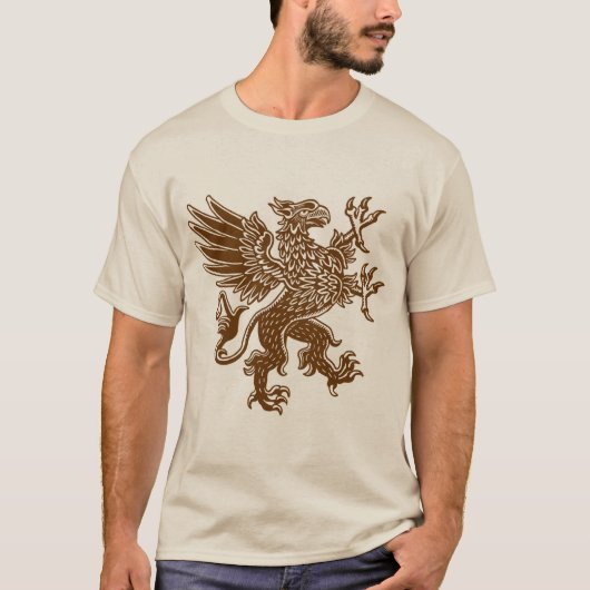 T-shirt Griffin - Noix Brown (Devant)