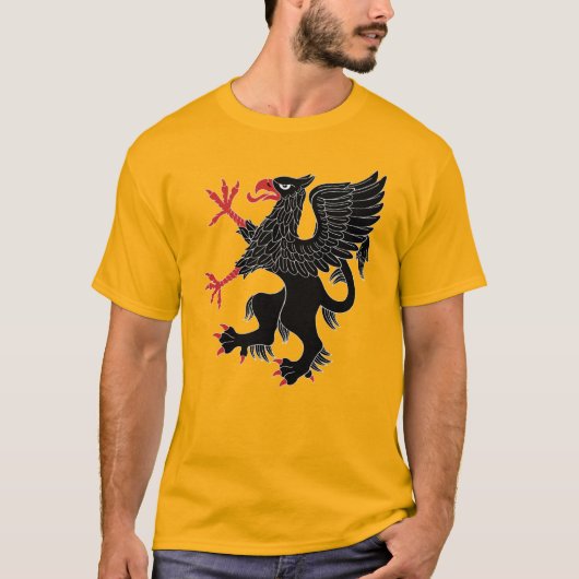 T-shirt Griffin rampant de sable (Devant)