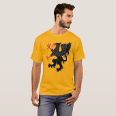 T-shirt Griffin rampant de sable (Devant entier)